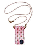I LOVE YOU GOLDEN - IPHONE CASE MADE OF PRECIOUS LAMB LEATHER IN SOFT PINK