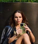 Fiore Romantica - iPhone Case made of Flower Print Lambskin with Magsafe