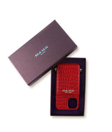 Luxus Iphone 13 Pro Hülle in Rot Farbe - Mia Min Milano Geschenk Box