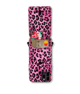 luxus iphone 13 Pro lederhülle in rosa mit einem einzigartigen design mit Kartenfach nur - mia min milano