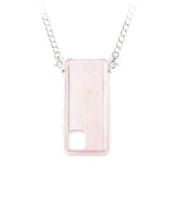 exklusive iphone 13 Pro leder tasche in Pink mit Silber Kette und Magic Ring von Mia Min Milano