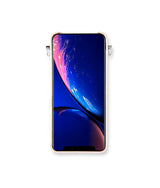 exklusive iphone 13 Pro leder tasche in Pink mit Silber Kette und Magic Ring von Mia Min Milano