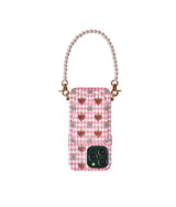 I LOVE YOU GOLDEN - IPHONE CASE MADE OF PRECIOUS LAMB LEATHER IN SOFT PINK