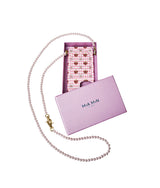 I LOVE YOU GOLDEN - IPHONE CASE MADE OF PRECIOUS LAMB LEATHER IN SOFT PINK
