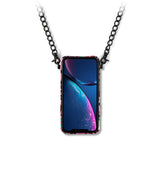 luxus iphone 13 Pro lederhülle in rosa mit einem einzigartigen design mit Kartenfach nur - mia min milano