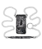 luxus iphone 13 Pro lederhülle in Schwarz mit einem einzigartigen design mit Kartenfach nur - mia min milano 