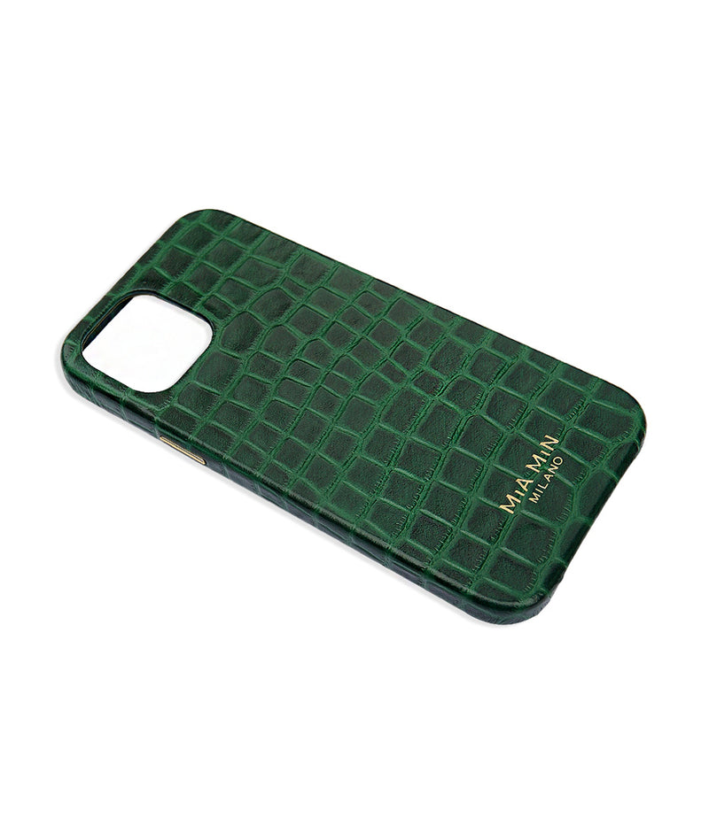 Vita Mia – iPhone Case made of Croco-Embossed Calfskin with Magsafe