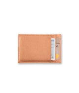 ORA DORO - fine card case made of genuine calfskin in stylish beige color